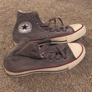 Grey High Top Converse (limited edition faded)